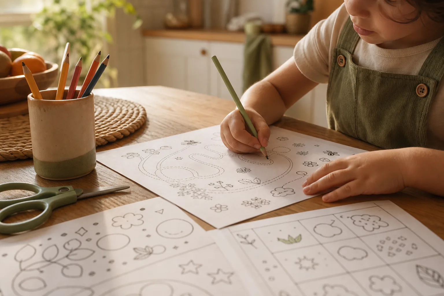 Mockup das atividades impressas